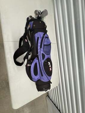 Ram Junior Youth Golf Club Set with Stand Bag (Purple/Black)